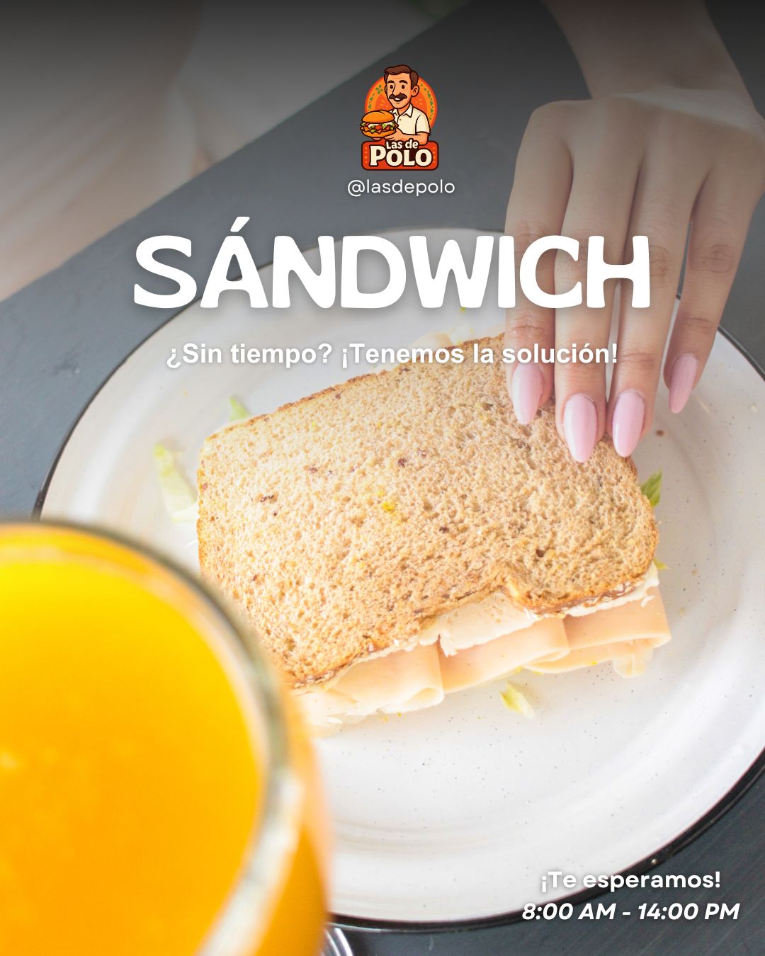 Sándwich LA PRÁCTICA de Las de Polo en Morelia