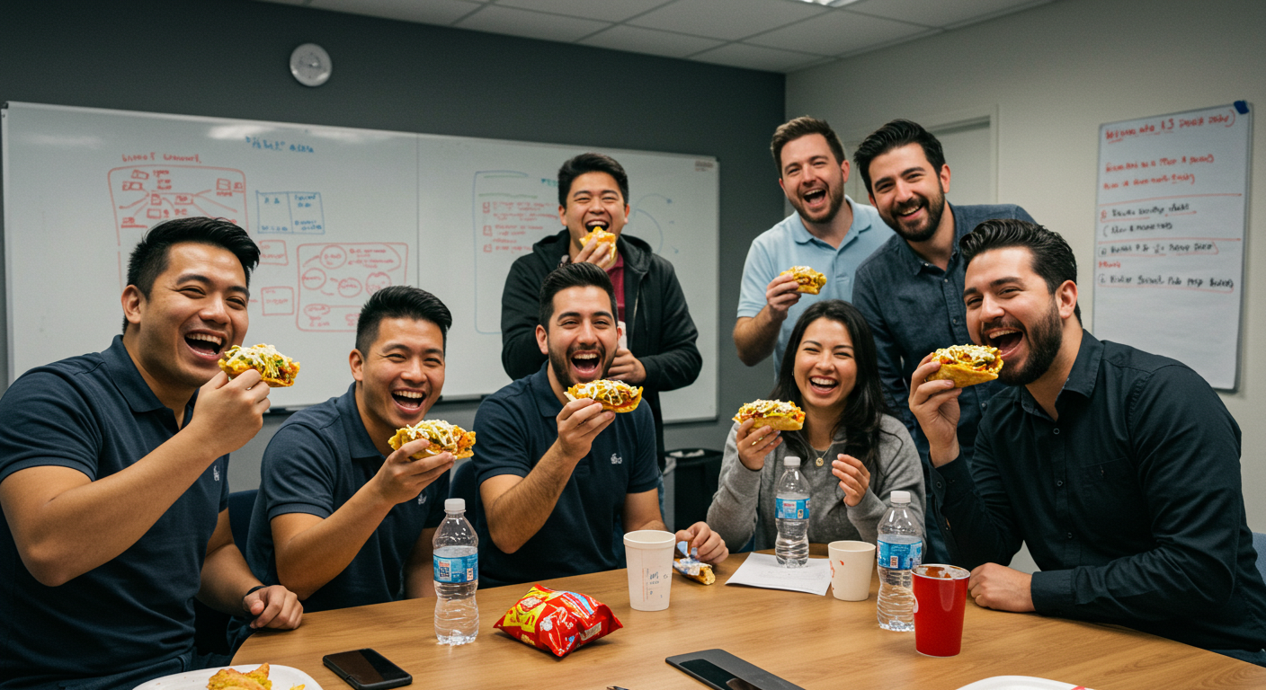Combo de oficina con varias tortas de Las de Polo en Morelia